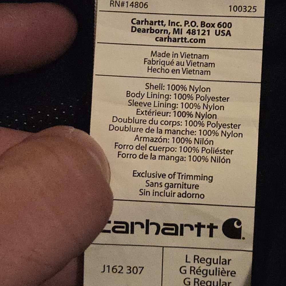 Carhartt Men's Shoreline Coat In Olive Green, Size L - Picture 9 of 9